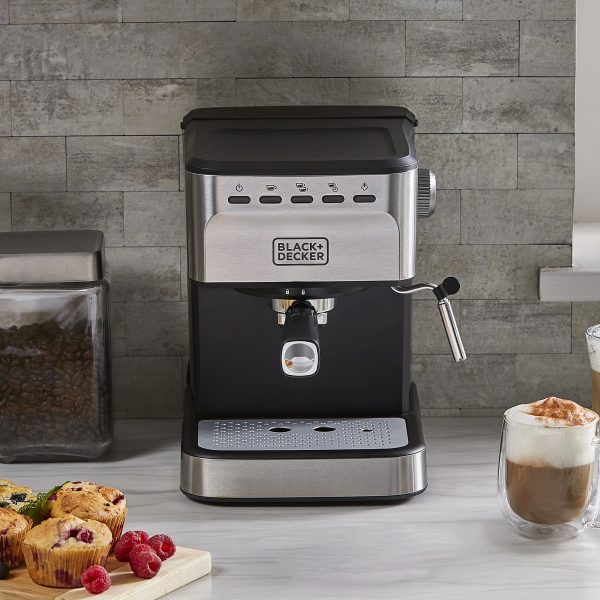 Espresso machine on the kitchen countertop