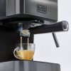 closeup of espresso drip