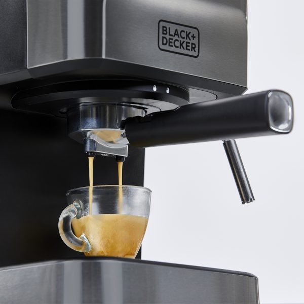 closeup of espresso drip
